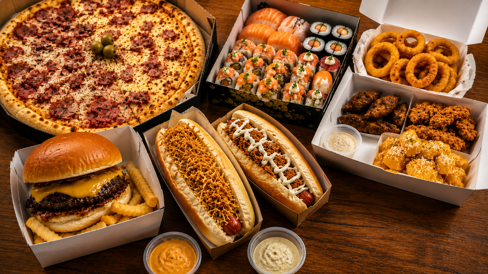 5 deliveries para pedir o jantar de domingo em Rio Preto