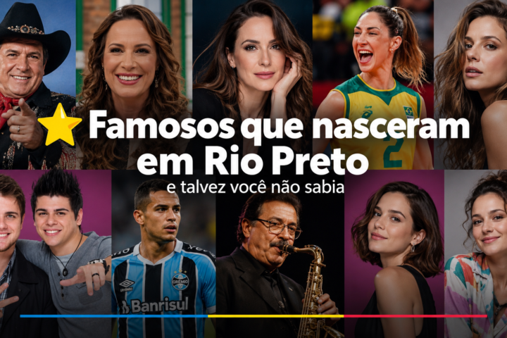 10 famosos que nasceram em São José do Rio Preto
